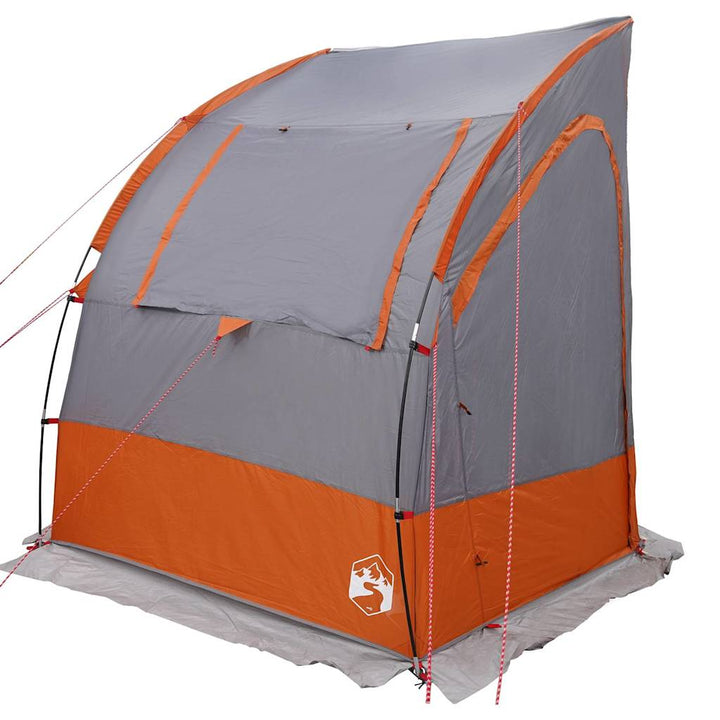Bagklapstelt personer 194 x 180 x 210 cm Grå og orange taft