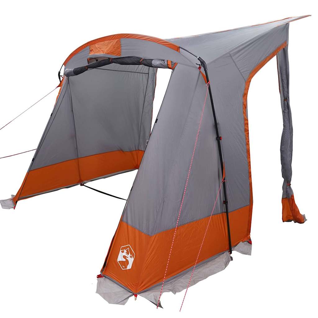 Bagklapstelt Grå og orange 285 x 255 x 245 cm taft Vandtæt