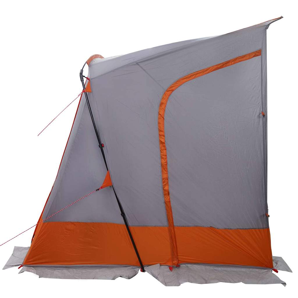 Bagklapstelt Grå og orange 285 x 255 x 245 cm taft Vandtæt