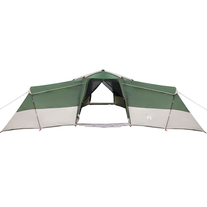 Familietelt med tag med opbevaring Grøn 833 x 585 x 216 cm taft