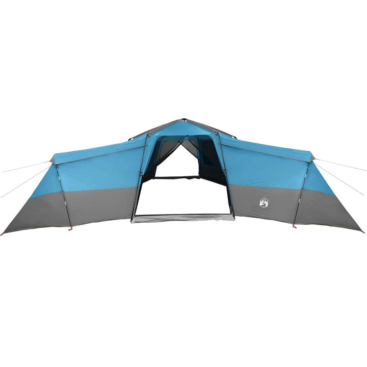 Familietelt med tag med opbevaring Blå 833 x 585 x 216 cm taft