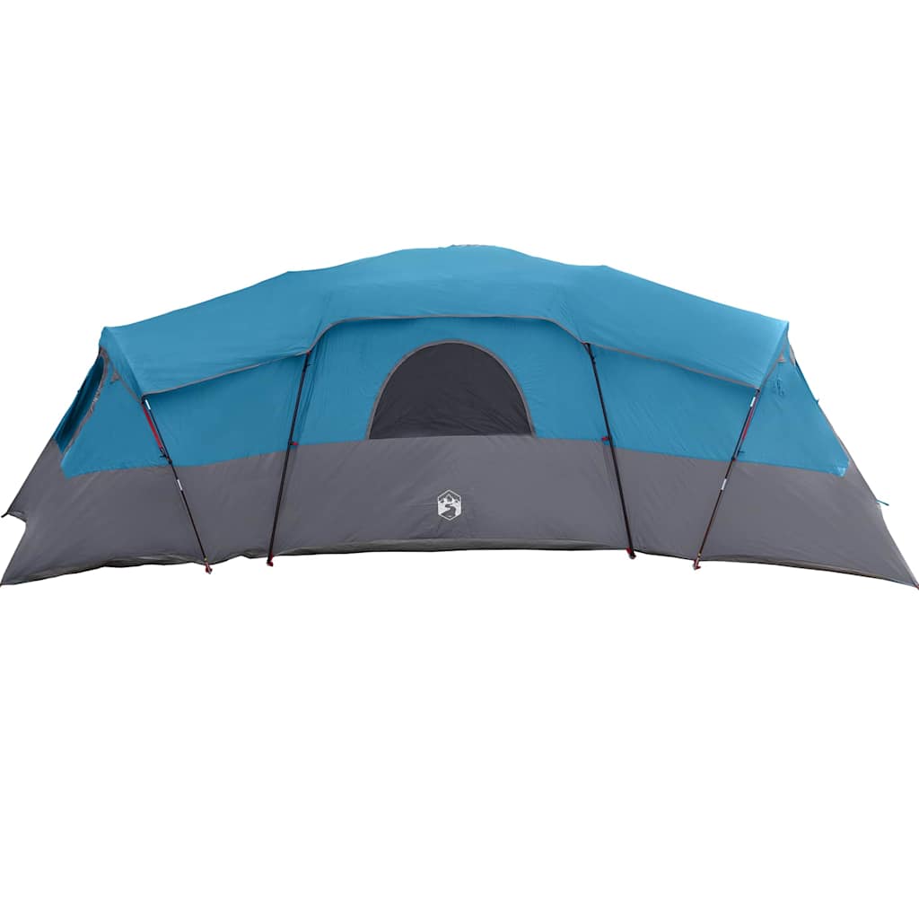 Familietelt med tag med opbevaring Blå 762 x 655 x 218 cm taft