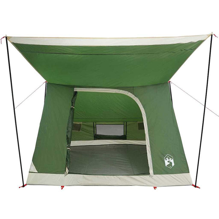 Camping telt med tag Grøn 282 x 225 x 154 cm taft