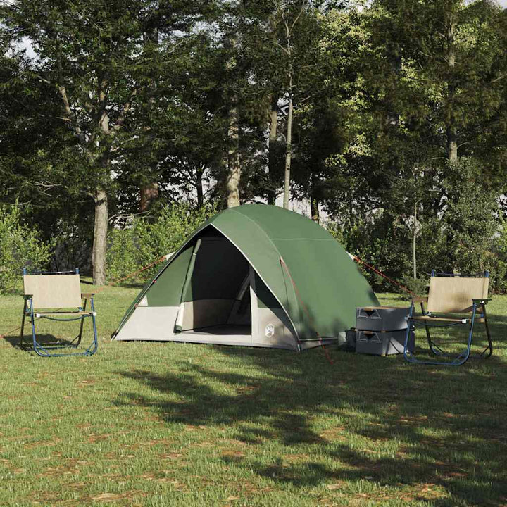 Camping telt med tag Grøn 320 x 275 x 190 cm taft