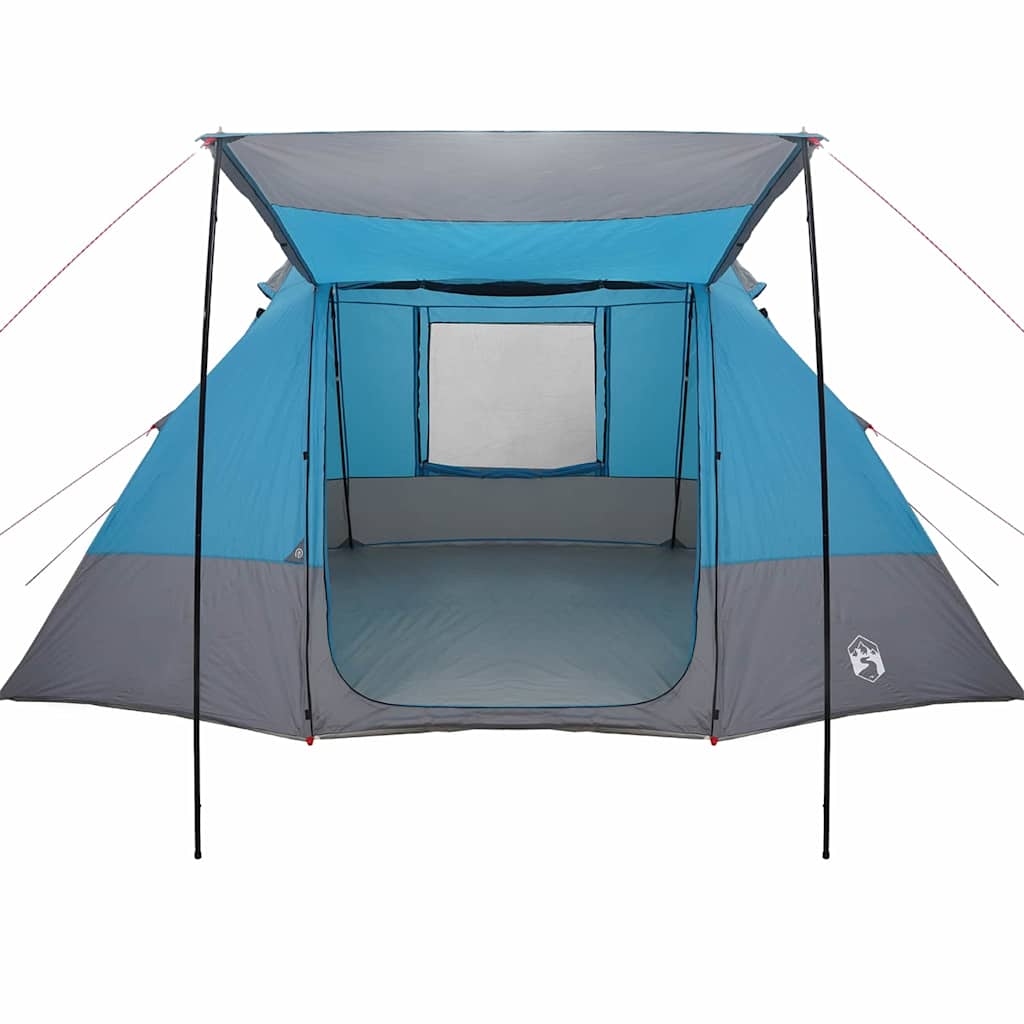 Camping telt med tag med opbevaring Blå 482 x 360 x 227 cm taft