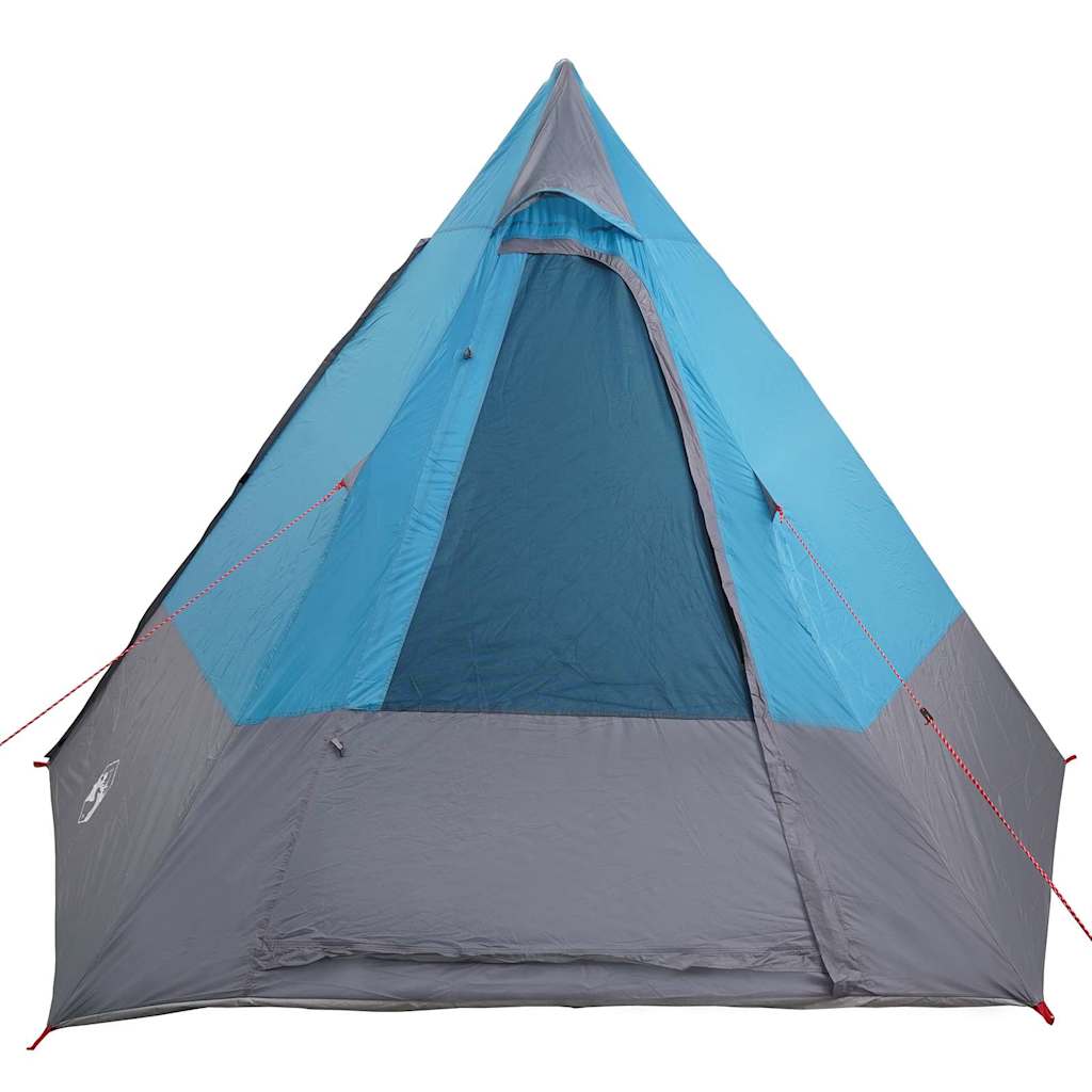Camping telt med tag med opbevaring Blå 482 x 360 x 227 cm taft