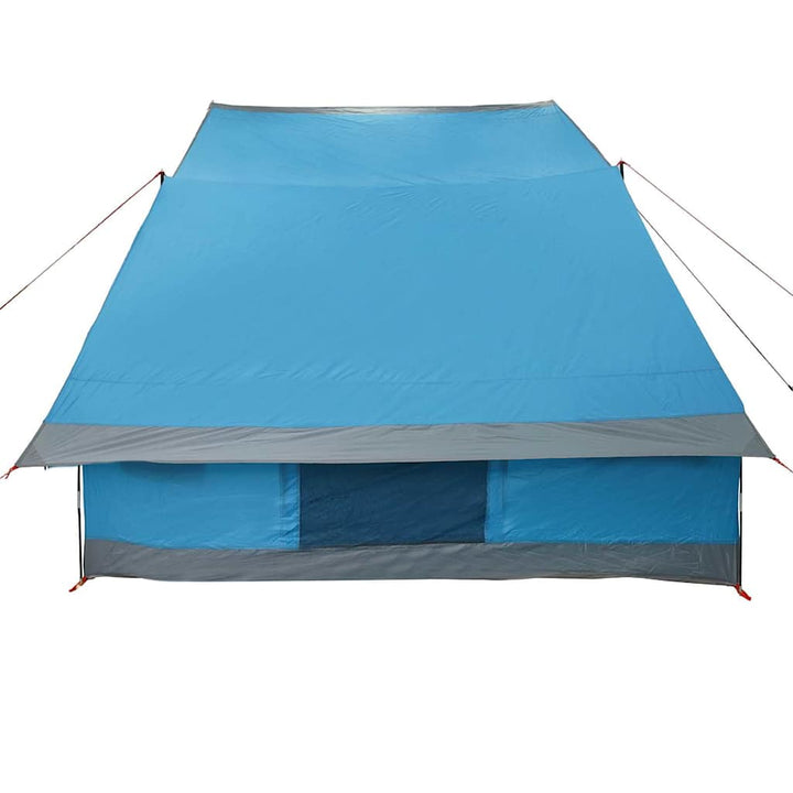 Camping telt med tag med opbevaring Blå 223 x 163 x 130 cm taft