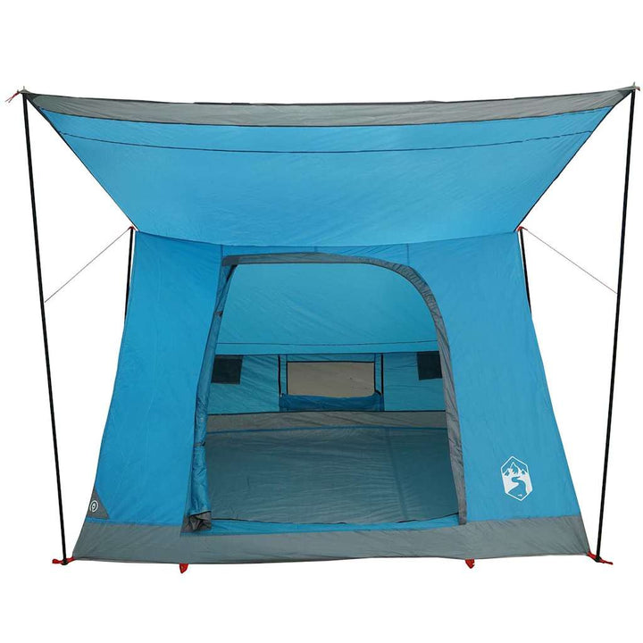 Camping telt med tag med opbevaring Blå 223 x 163 x 130 cm taft