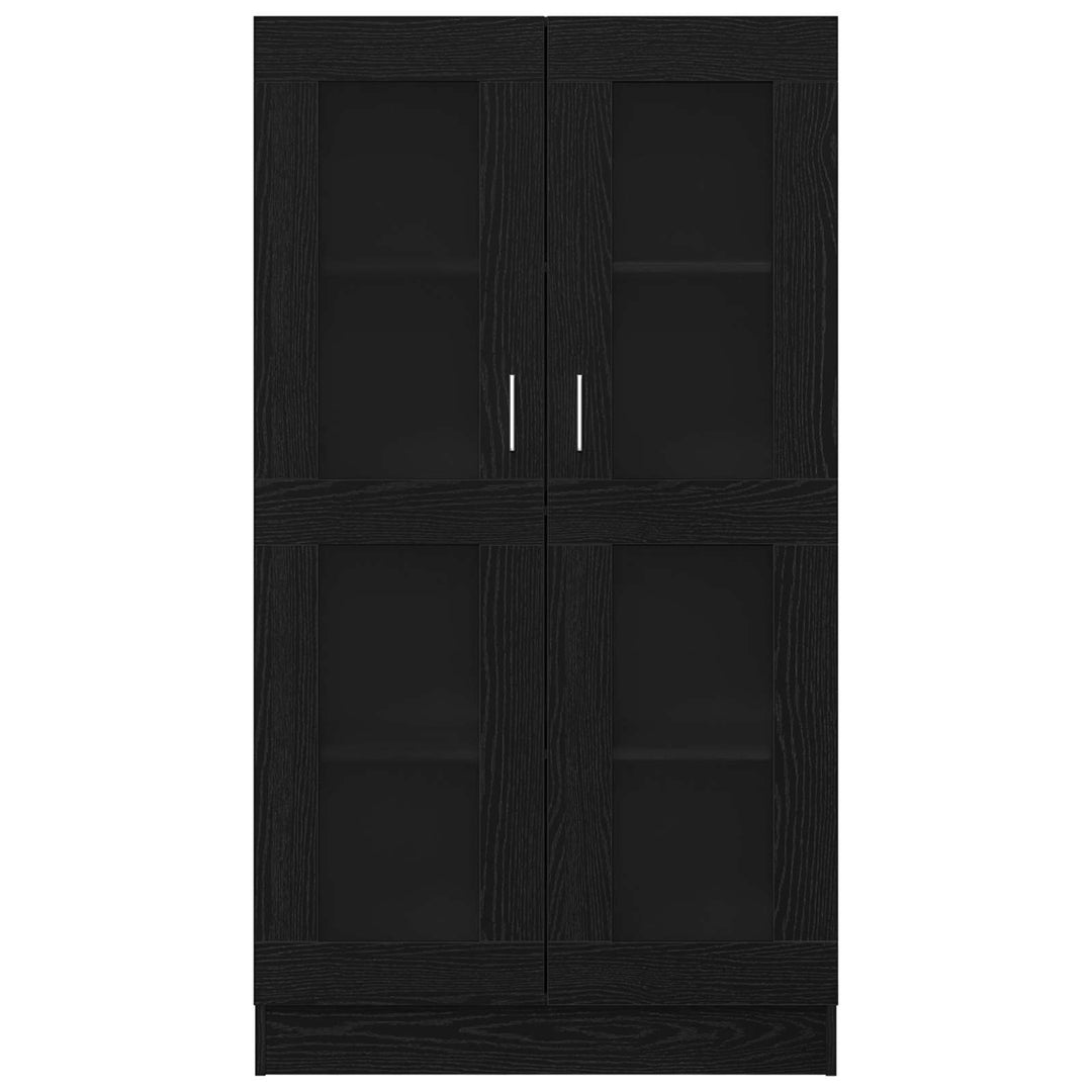 Bogskab 4 niveauer 82,5 x 30,5 x 150 cm Konstrueret træ Sort eg
