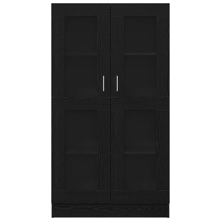 Bogskab 4 niveauer 82,5 x 30,5 x 150 cm Konstrueret træ Sort eg