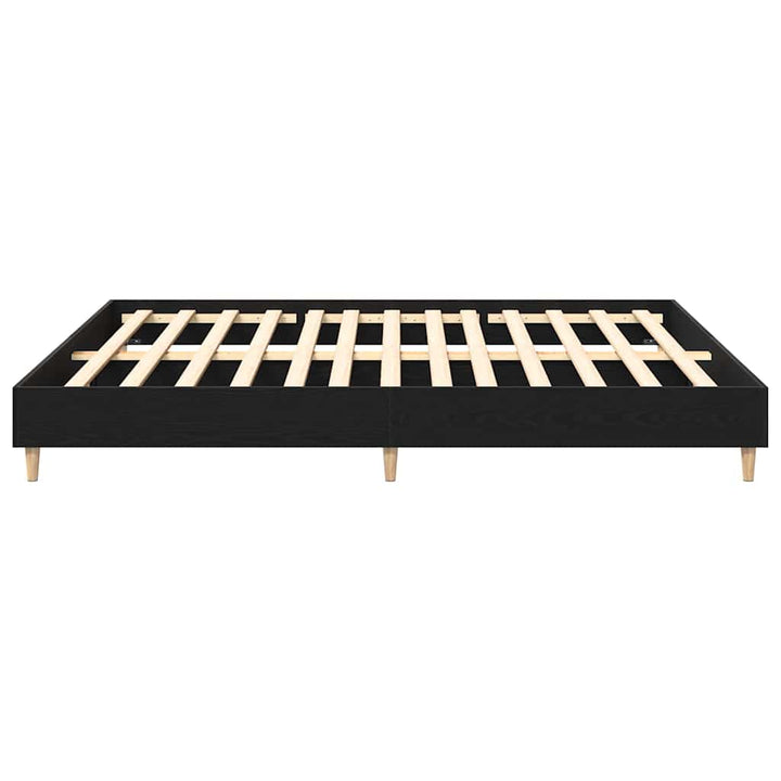 Sengestel Sort eg 203 x 183 x 25 cm Konstrueret træ