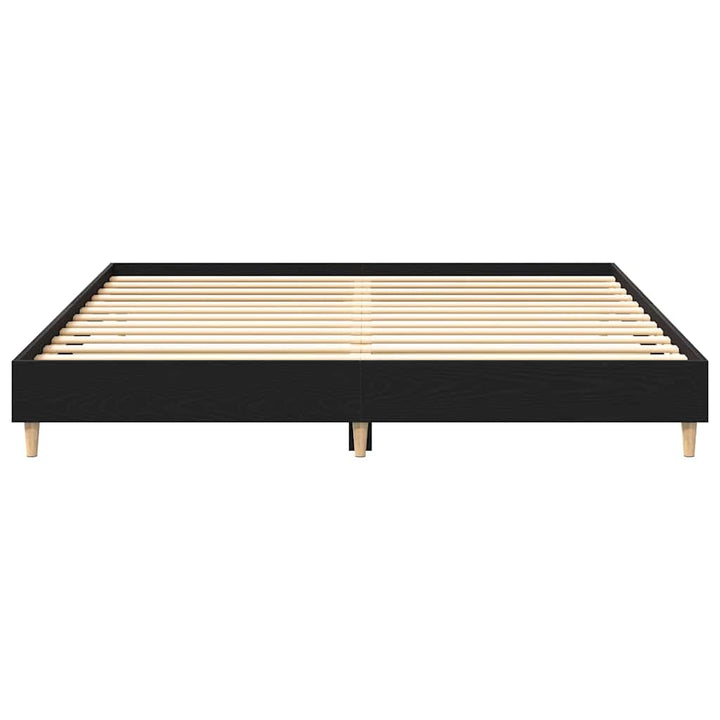 Sengestel Sort eg 203 x 163 x 25 cm Konstrueret træ