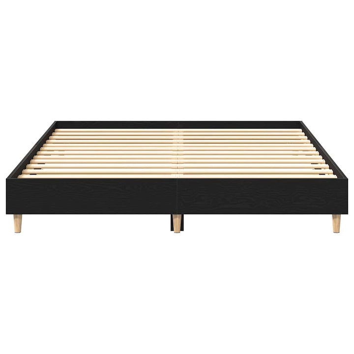 Sengestel Sort eg 203 x 153 x 25 cm Konstrueret træ