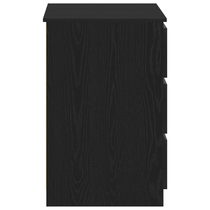 Bord med skuffe Sort eg 140 x 50 x 76 cm Konstrueret træ