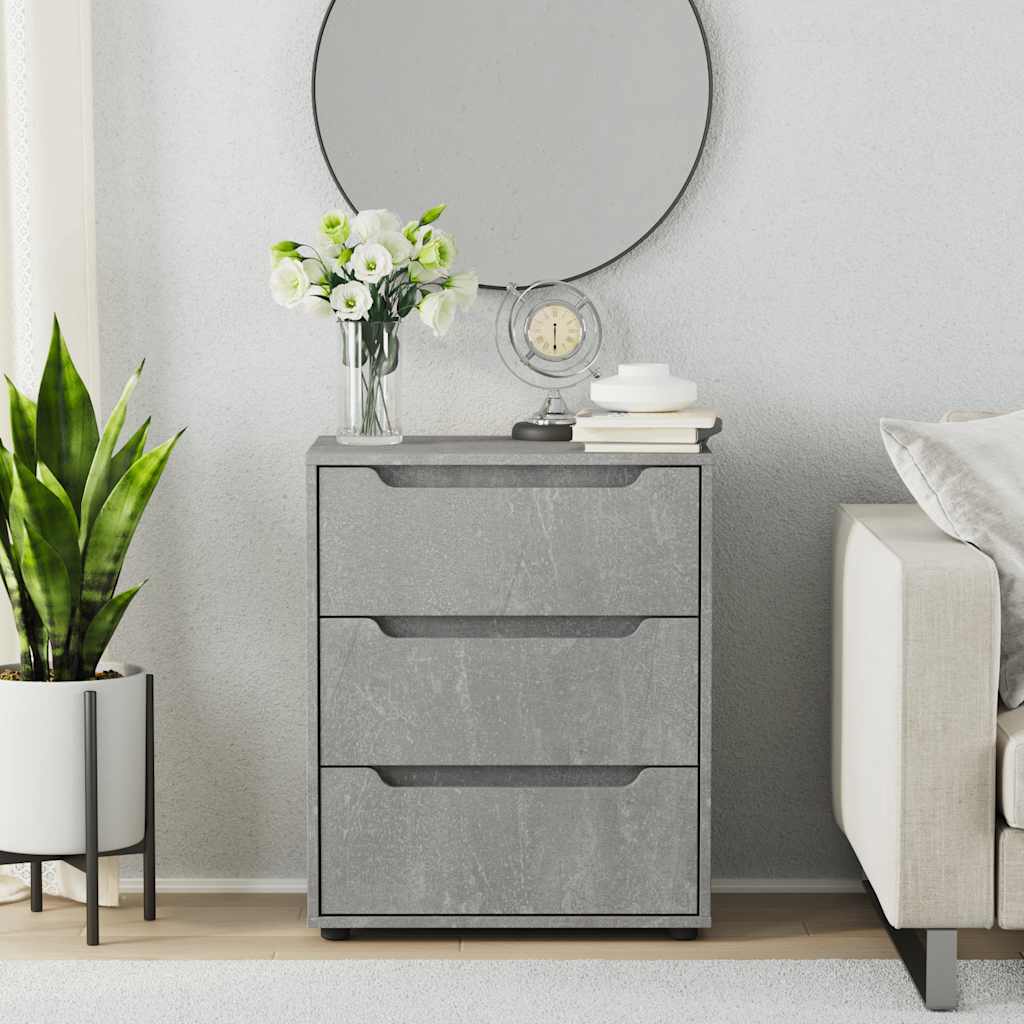 skænk VISNES 60x40x73 cm konstrueret træ betongrå