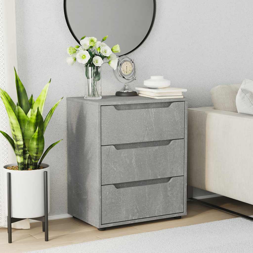 skænk VISNES 60x40x73 cm konstrueret træ betongrå