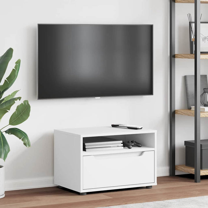 tV-bord VISNES 60x40x38 cm konstrueret træ hvid