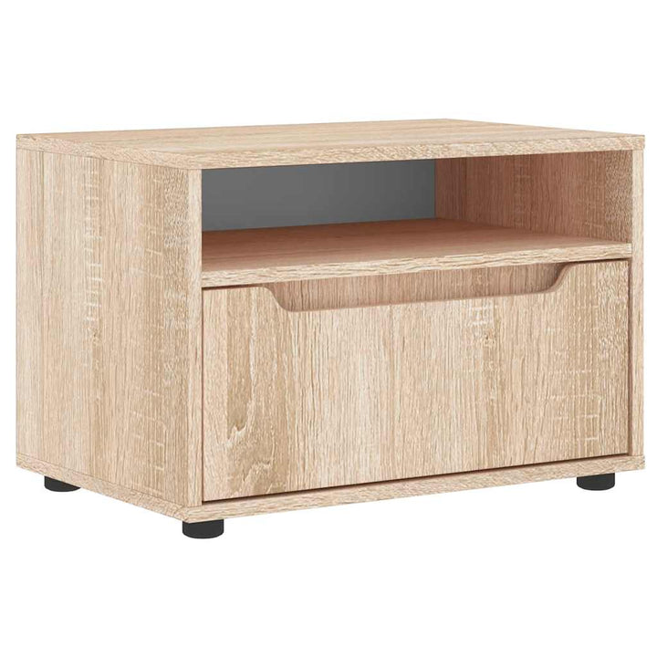 tV-bord VISNES 60x40x38 cm konstrueret træ sonoma-eg