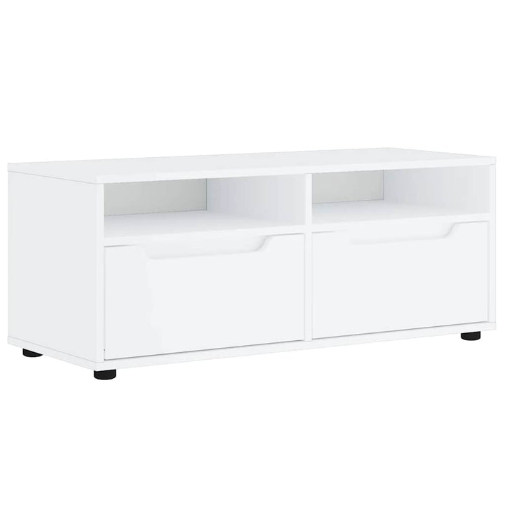 tV-bord VISNES 100x40x38 cm konstrueret træ hvid