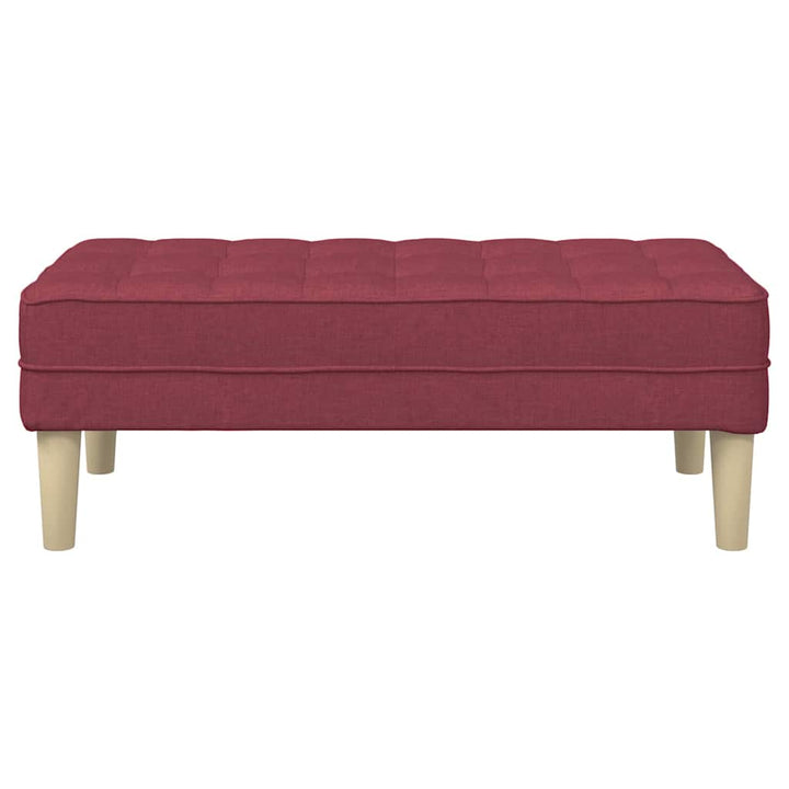 bænk med pude Vinrød 113 x 57 x 39 cm Stof