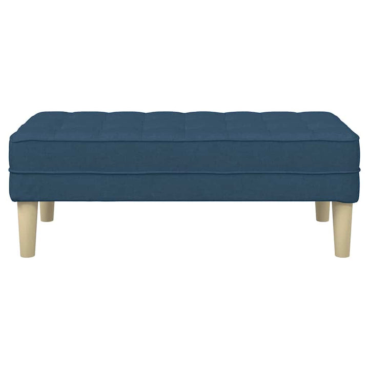bænk med pude Blå 113 x 57 x 39 cm Stof
