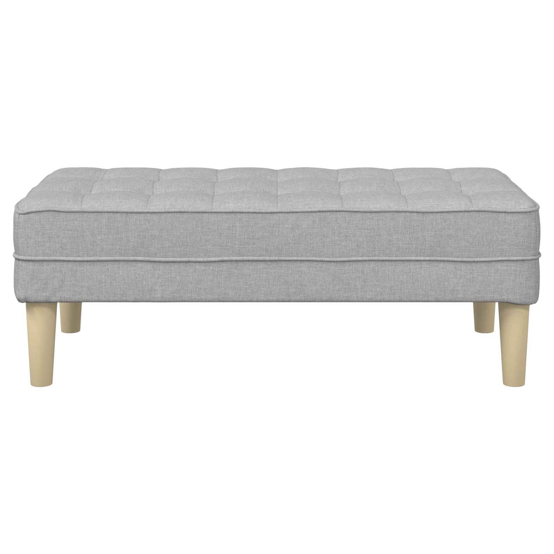bænk med pude Skygrå 113 x 57 x 39 cm Stof
