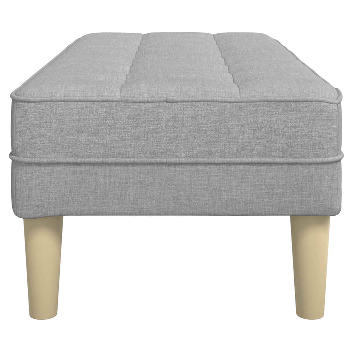 bænk med pude Skygrå 113 x 57 x 39 cm Stof