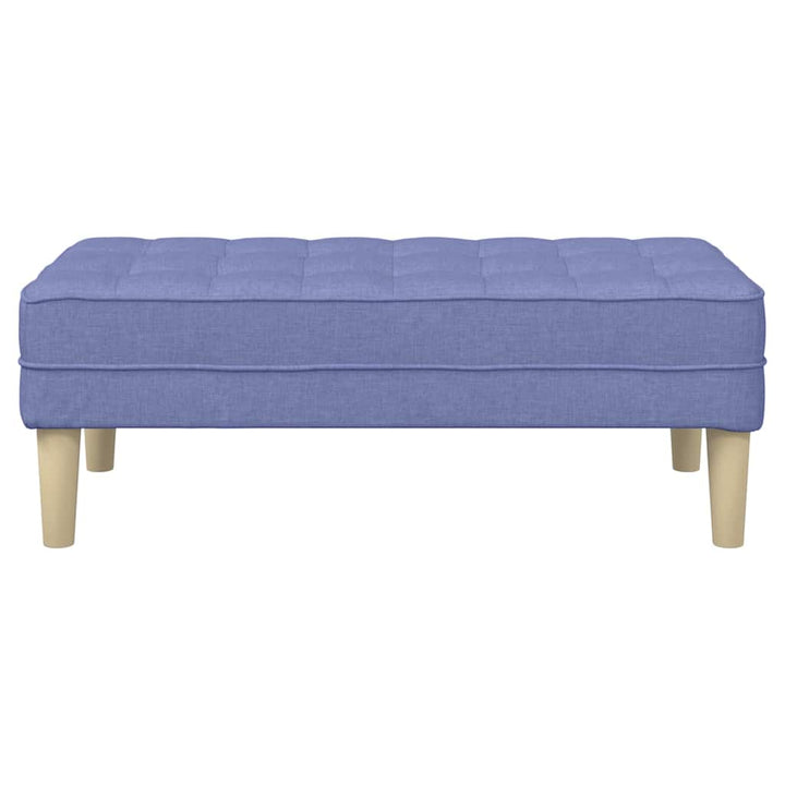 bænk med pude Jeans blå 113 x 57 x 39 cm Stof