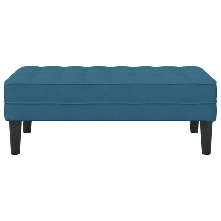 bænk med pude Blå 113 x 57 x 39 cm Fløjl