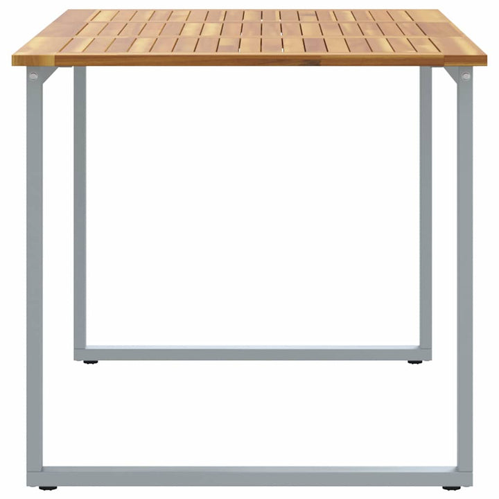 Havemøbel Bord Grå 140 x 80 x 75 cm Massivt Akacietræ