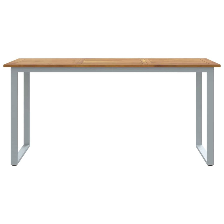 Havemøbel Bord Grå 160 x 80 x 75 cm Massivt Akacietræ