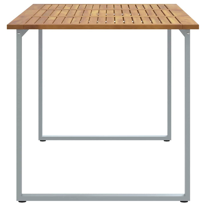 Havemøbel Bord Grå 160 x 80 x 75 cm Massivt Akacietræ