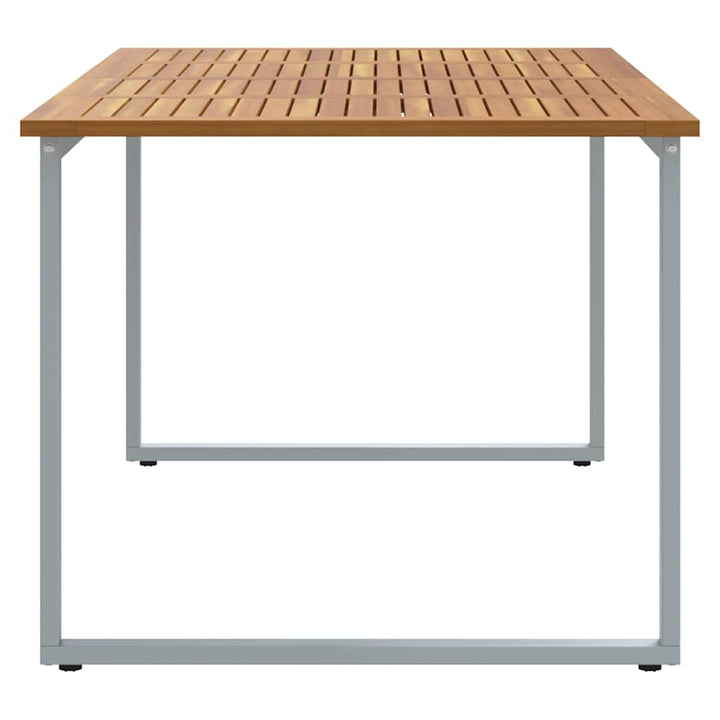 Havemøbel Bord Grå 180 x 90 x 75 cm Massivt Akacietræ