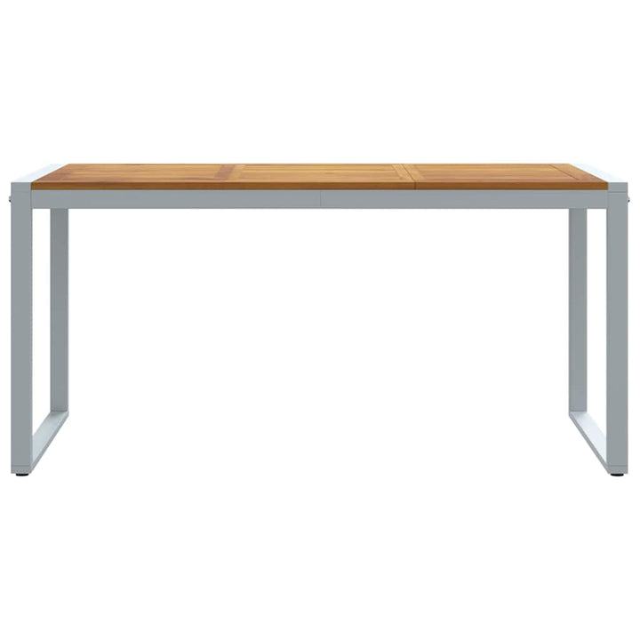 Havemøbel Bord Grå 160 x 80 x 75 cm Massivt Akacietræ