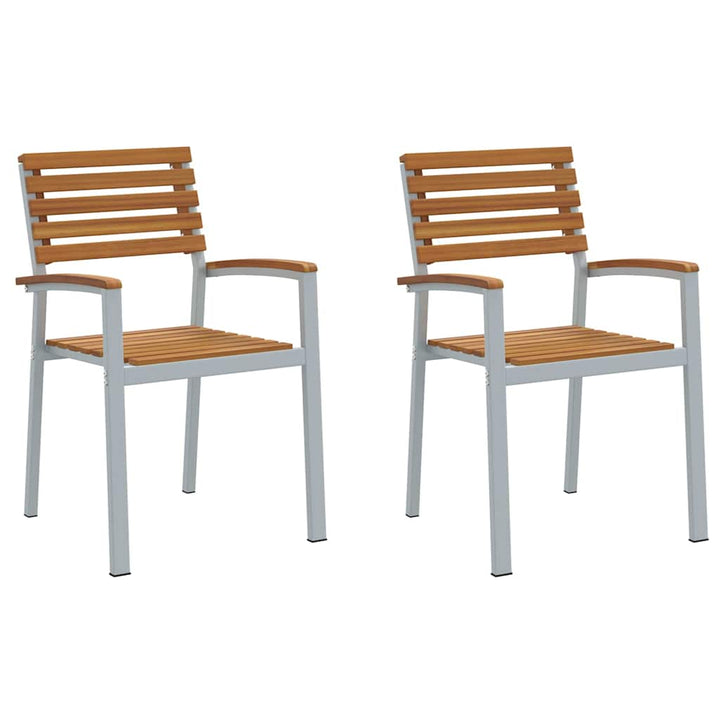 Have Stol 2 pcs Brun 56 x 57 x 87 cm Massivt Akacietræ