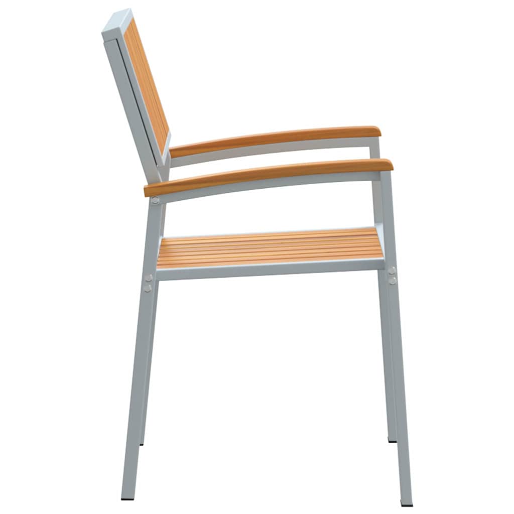 Staplestol 4 pcs Brun 56 x 57 x 87 cm Massivt Akacietræ