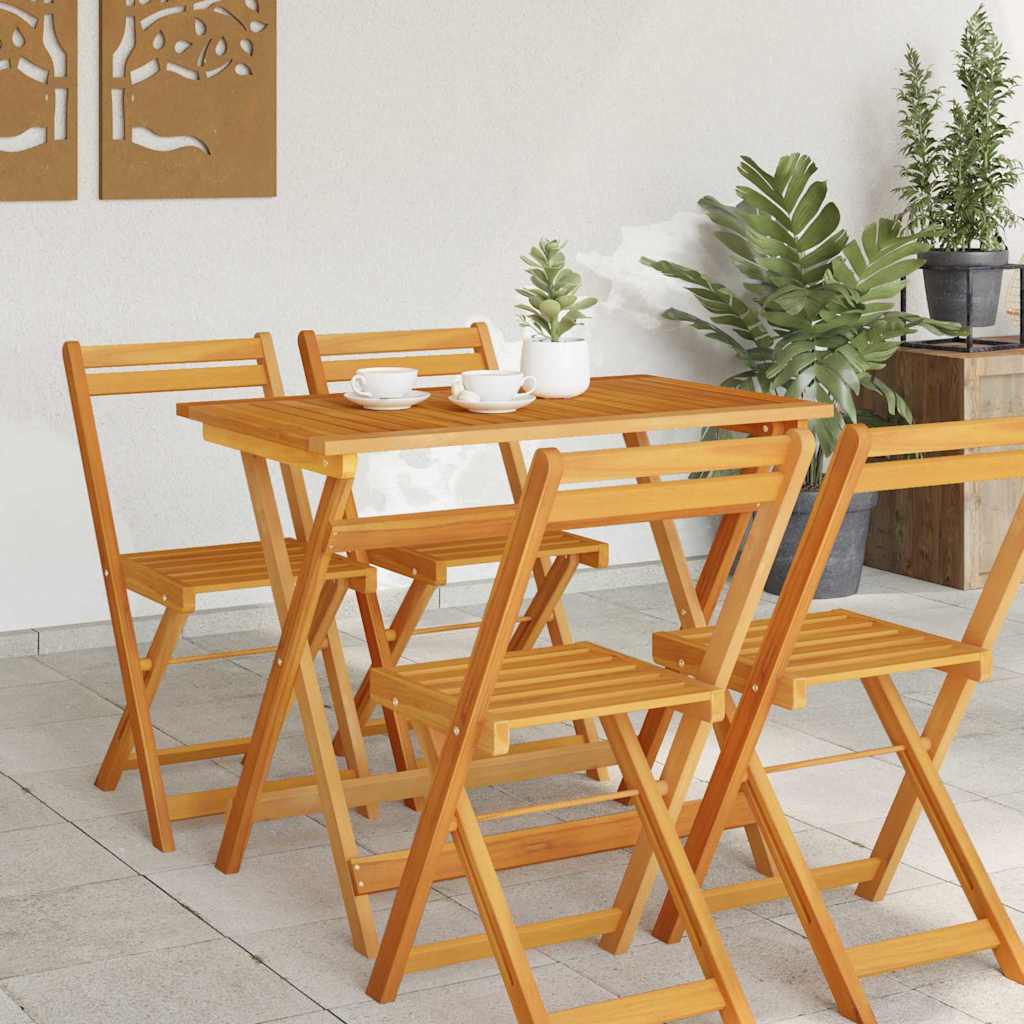 Havemøbel Bord Brun 90 x 55 x 75 cm Massivt Akacietræ