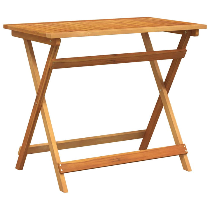Havemøbel Bord Brun 90 x 55 x 75 cm Massivt Akacietræ