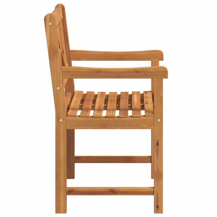 Havestole 2 pcs Naturfarvet Massivt Akacietræ
