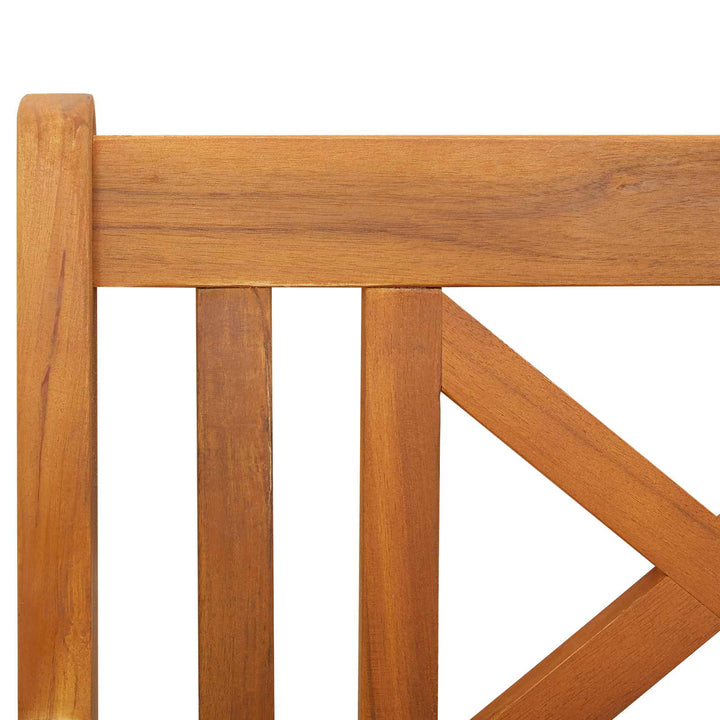 Udendørs bænk Naturfarvet 110 x 56 x 90 cm Massivt Akacietræ