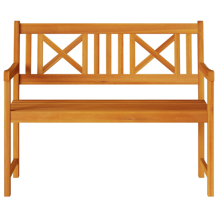 Udendørs bænk Naturfarvet 110 x 56 x 90 cm Massivt Akacietræ