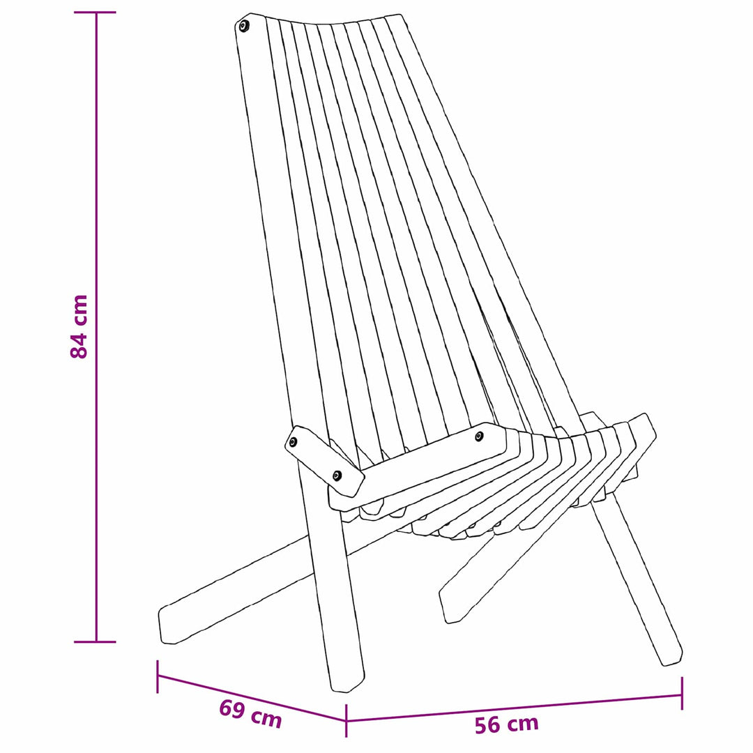 Stol 2 pcs Brun 69 x 56 x 84 cm Massivt Akacietræ
