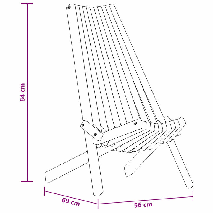 Stol 2 pcs Brun 69 x 56 x 84 cm Massivt Akacietræ