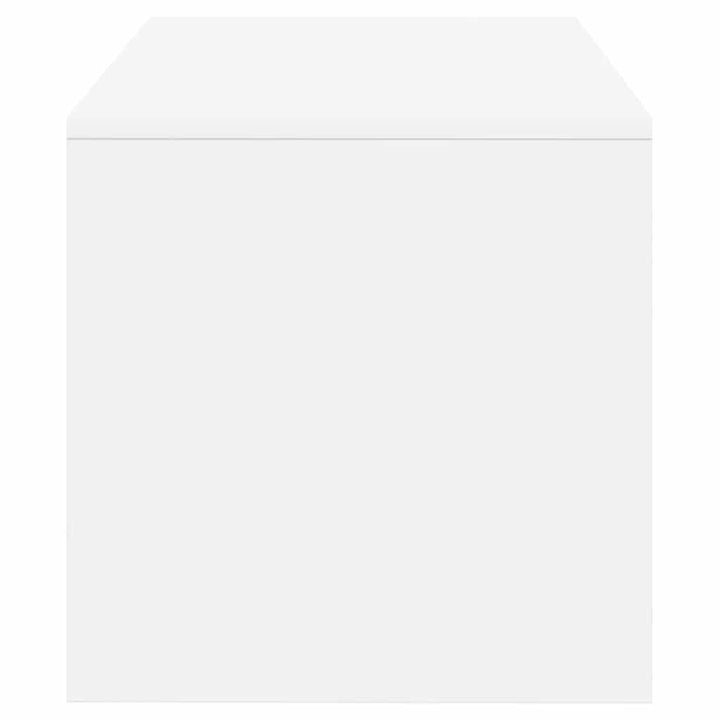 tv-bord 80x40x40 cm konstrueret træ hvid
