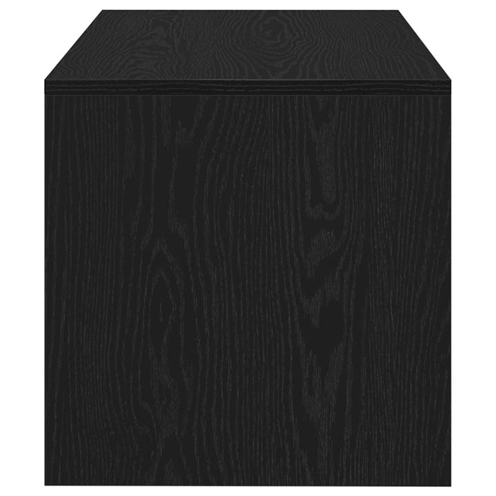 tv-bord 80x40x40 cm konstrueret træ sort egetræsfarve
