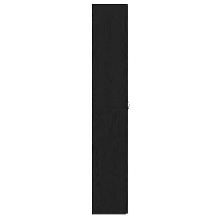 Kontorskab med hylde Sort eg 60 x 32 x 190 cm Konstrueret træ