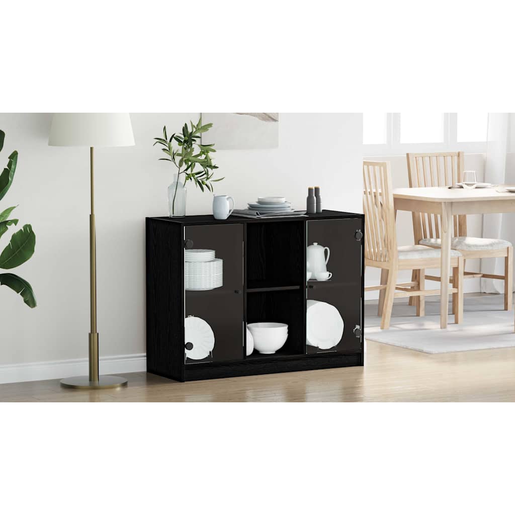Sideboard Sort eg 100 x 37 x 75,5 cm