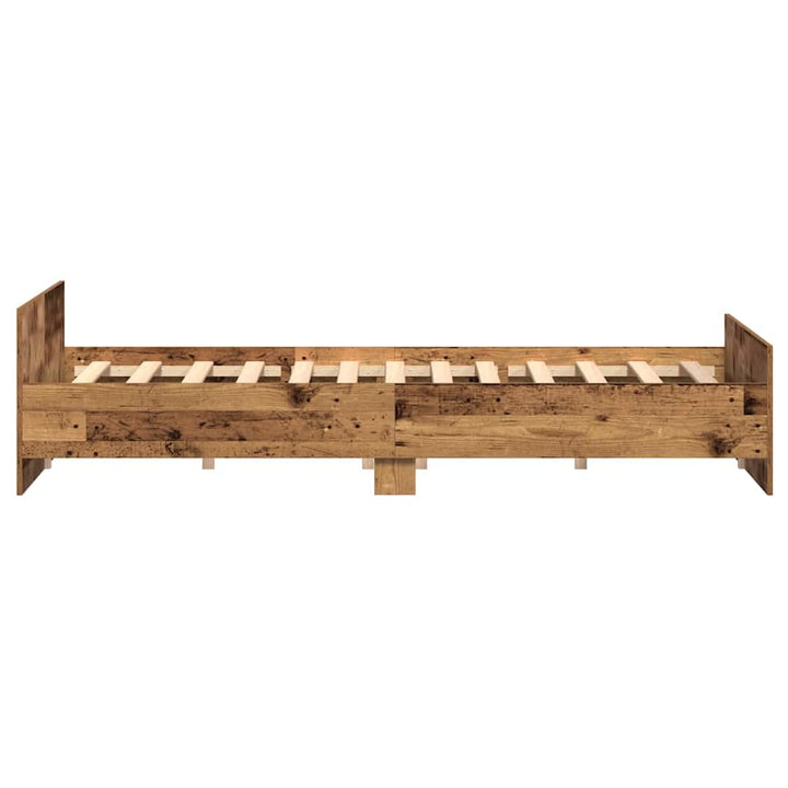 Sengestel Gammelt træ 203 x 203 x 50 cm Konstrueret træ