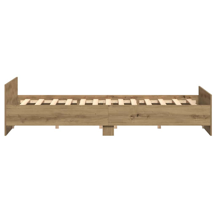 Sengestel Artisan Egetræ 203 x 203 x 50 cm Konstrueret træ