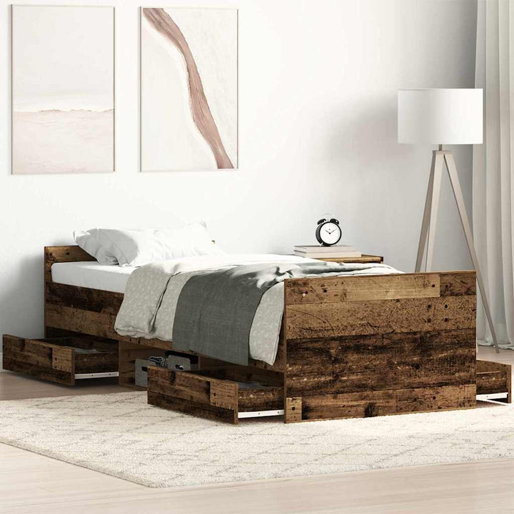 Sengestel Gammelt træ 193 x 78 x 50 cm Konstrueret træ